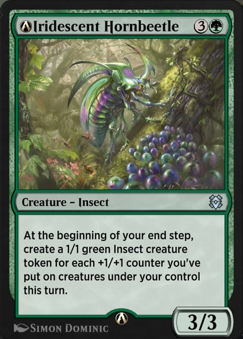 A-Iridescent Hornbeetle highlighted card art