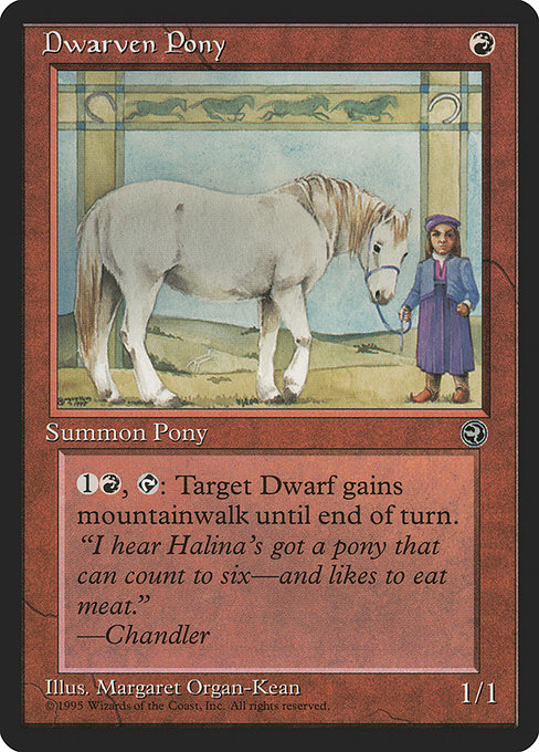 Dwarven Pony highlighted card art