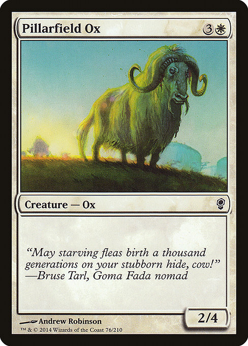 Pillarfield Ox highlighted card art