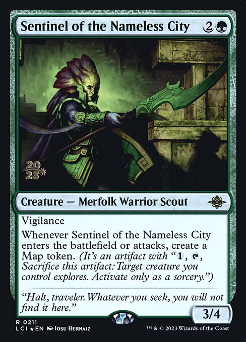 Sentinel of the Nameless City highlighted card art