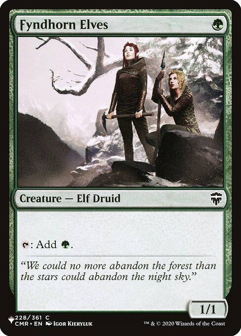Fyndhorn Elves highlighted card art