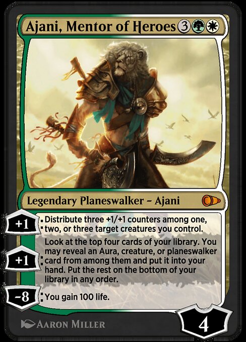 Ajani, Mentor of Heroes highlighted card art
