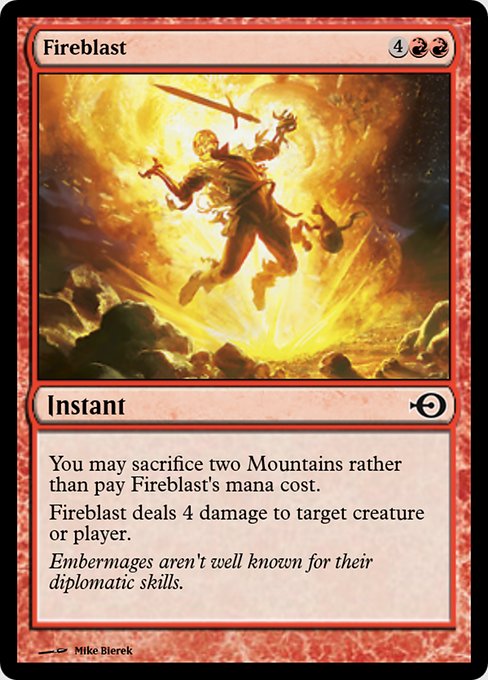 Fireblast from Magic Online Promos