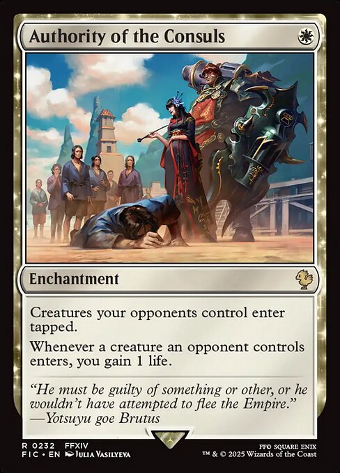 Authority of the Consuls highlighted card art