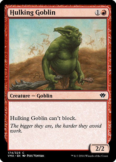 Hulking Goblin highlighted card art