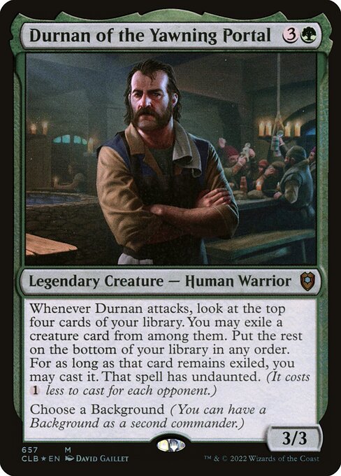 Durnan of the Yawning Portal from Commander Legends: Battle for Baldur's Gate