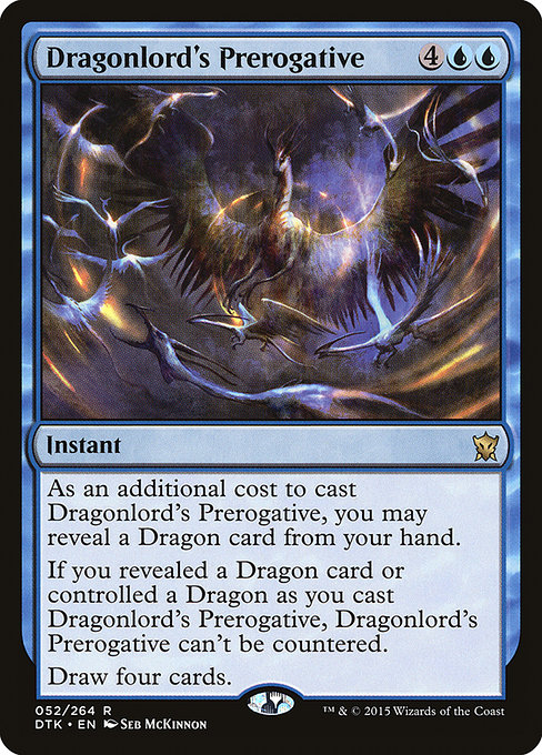 Dragonlord's Prerogative highlighted card art