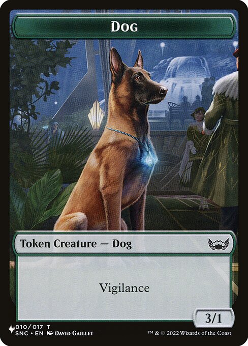 Dog highlighted card art