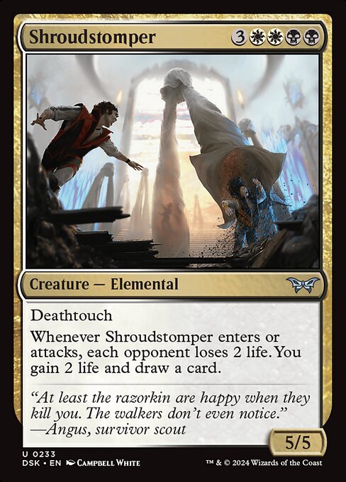 Shroudstomper highlighted card art