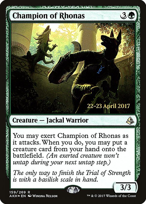 Champion of Rhonas from Amonkhet Promos