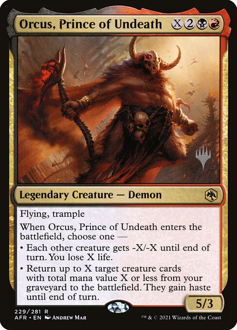 Orcus, Prince of Undeath from Adventures in the Forgotten Realms Promos