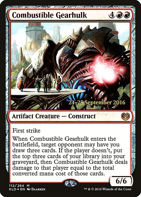 Combustible Gearhulk from Kaladesh Promos