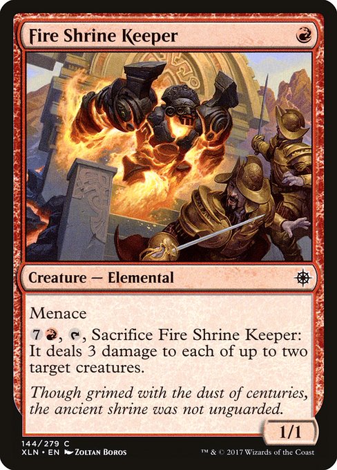 Fire Shrine Keeper highlighted card art