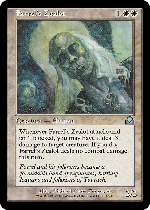 Farrel's Zealot highlighted card art