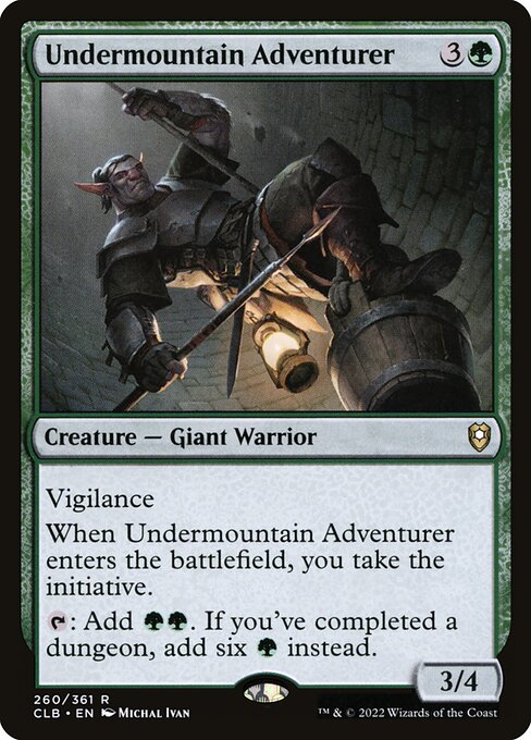 Undermountain Adventurer highlighted card art