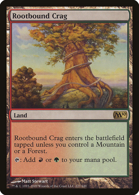 Rootbound Crag from Magic 2010