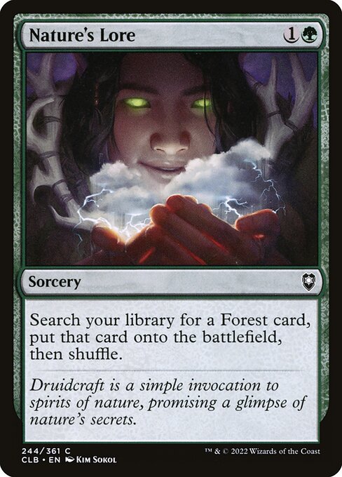 Nature's Lore from Commander Legends: Battle for Baldur's Gate