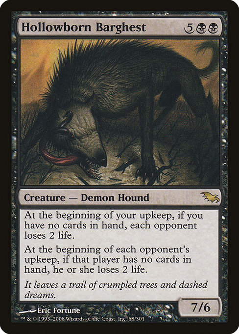 Hollowborn Barghest highlighted card art
