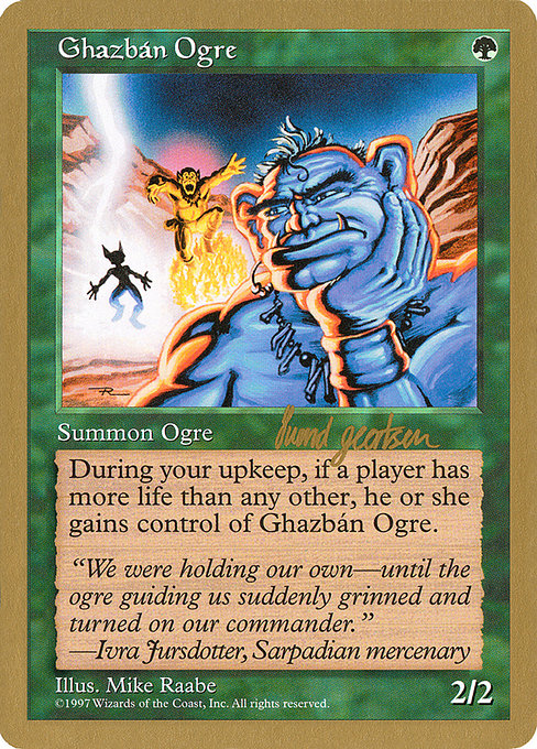 Ghazbán Ogre from World Championship Decks 1997