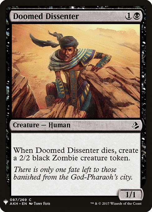 Doomed Dissenter from The List