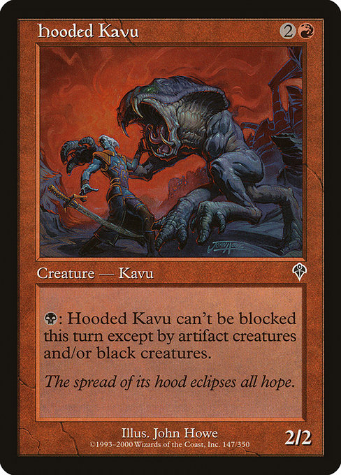 Hooded Kavu highlighted card art