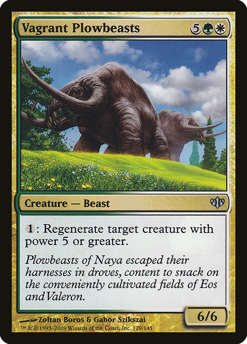 Vagrant Plowbeasts highlighted card art