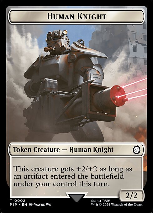Human Knight highlighted card art