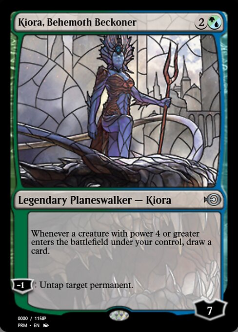 Kiora, Behemoth Beckoner from Magic Online Promos