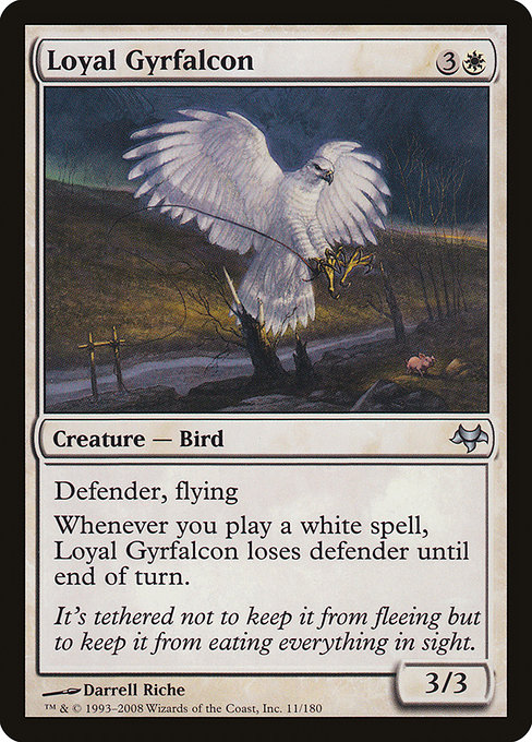 Loyal Gyrfalcon highlighted card art