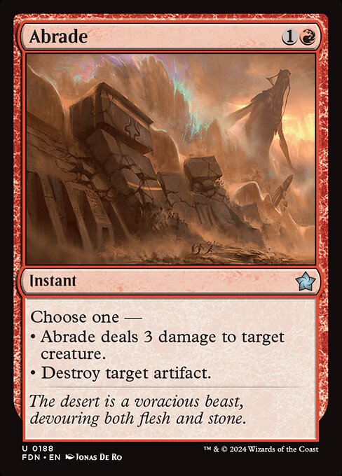 Abrade from Foundations