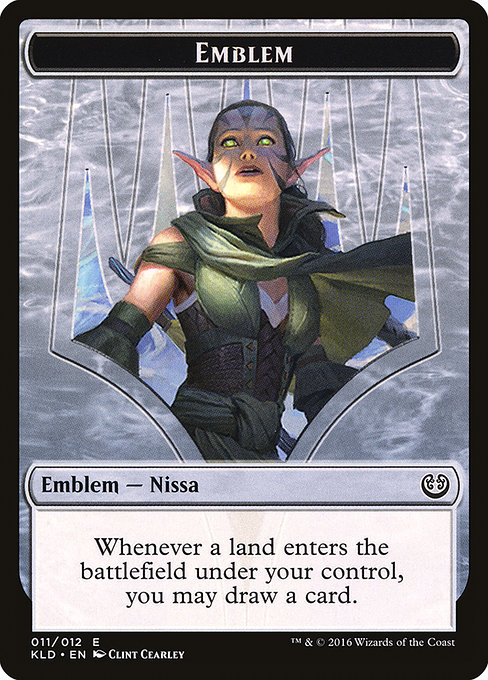 Nissa, Vital Force Emblem highlighted card art