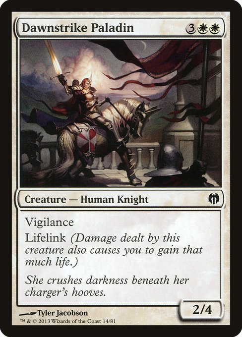 Dawnstrike Paladin highlighted card art