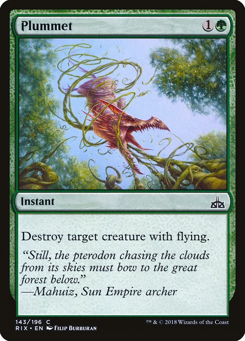 Plummet from Rivals of Ixalan
