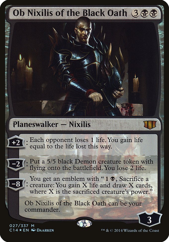 Ob Nixilis of the Black Oath from Commander 2014 Oversized
