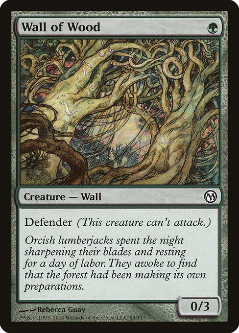 Wall of Wood from Duels of the Planeswalkers