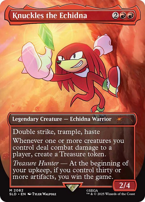 Knuckles the Echidna highlighted card art