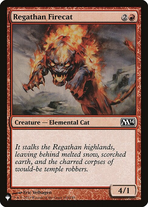 Regathan Firecat highlighted card art
