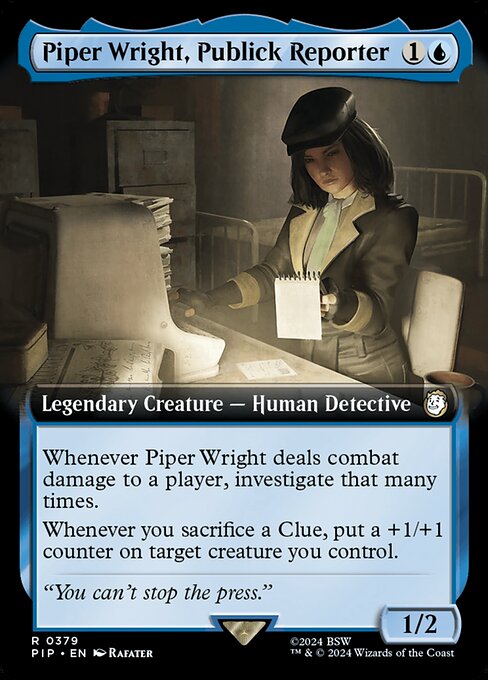 Piper Wright, Publick Reporter highlighted card art