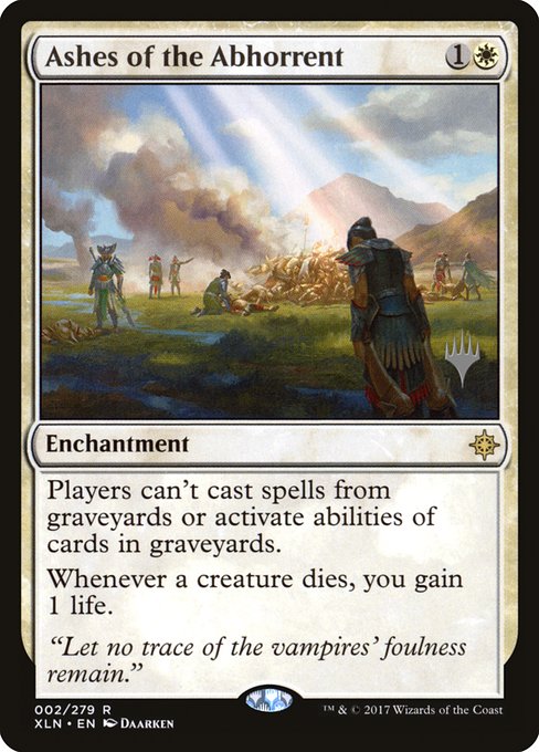 Ashes of the Abhorrent from Ixalan Promos