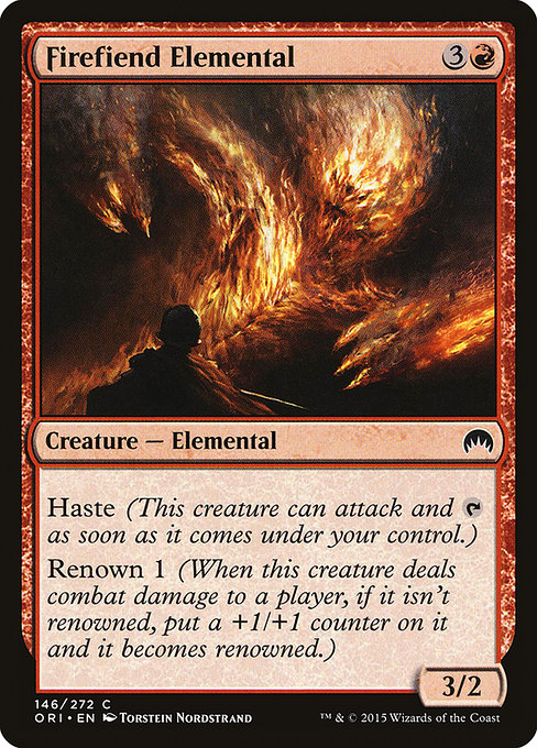 Firefiend Elemental highlighted card art