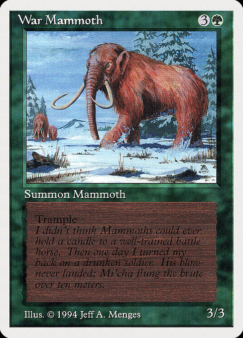 War Mammoth from Summer Magic / Edgar