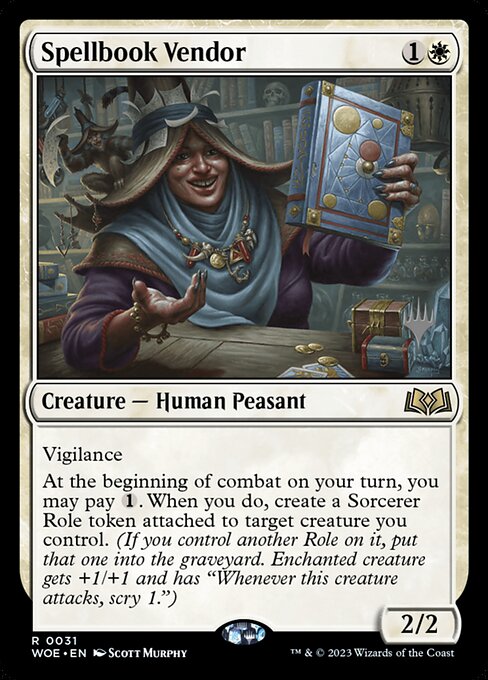 Spellbook Vendor from Wilds of Eldraine Promos