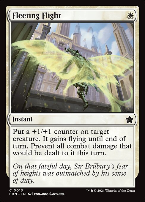 Fleeting Flight highlighted card art