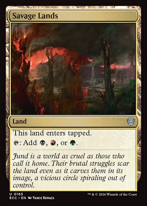 Savage Lands highlighted card art