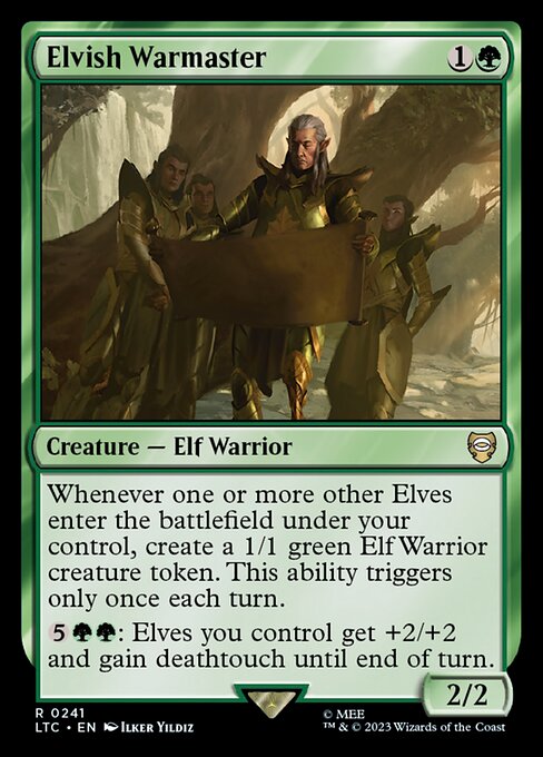 Elvish Warmaster highlighted card art
