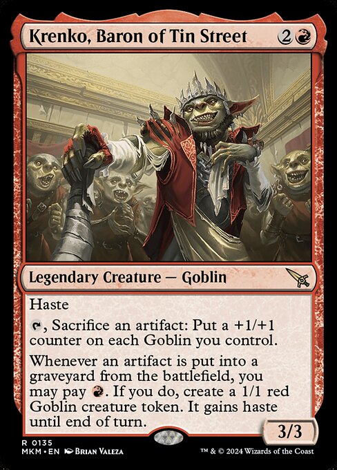 Krenko, Baron of Tin Street highlighted card art