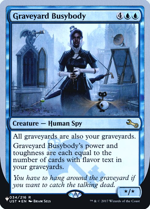 Graveyard Busybody highlighted card art