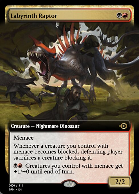 Labyrinth Raptor highlighted card art