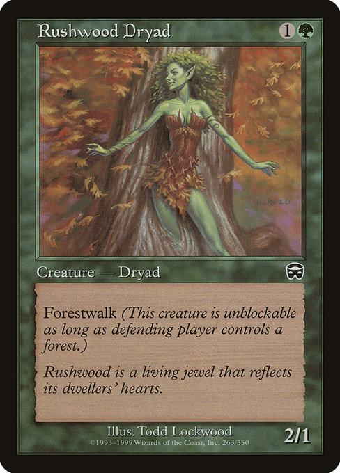 Rushwood Dryad from Mercadian Masques