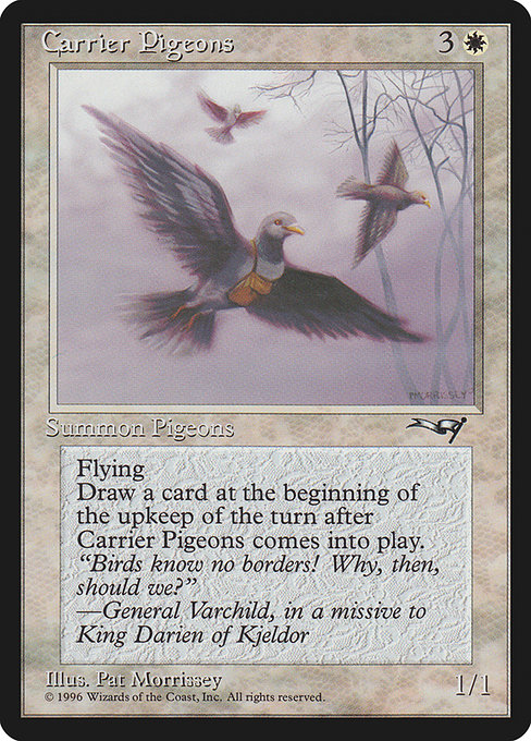Carrier Pigeons highlighted card art